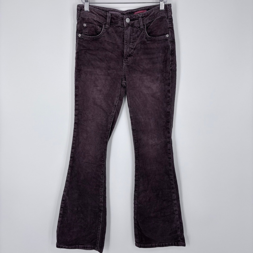 Pilcro Anthropologie Corduroy Flare Pants Women 25 Faded Purple Bootcut Boho